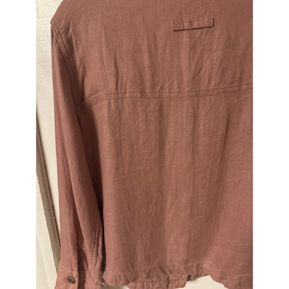 Joie Women's 100% Linen Shirt/Jacket Rose/Mauve color size M - Picture 12 of 13